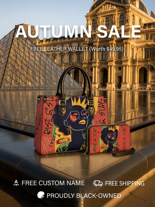 Melaniva Crowned Muse Satchel Red Handbag Deal (FREE WALLET)