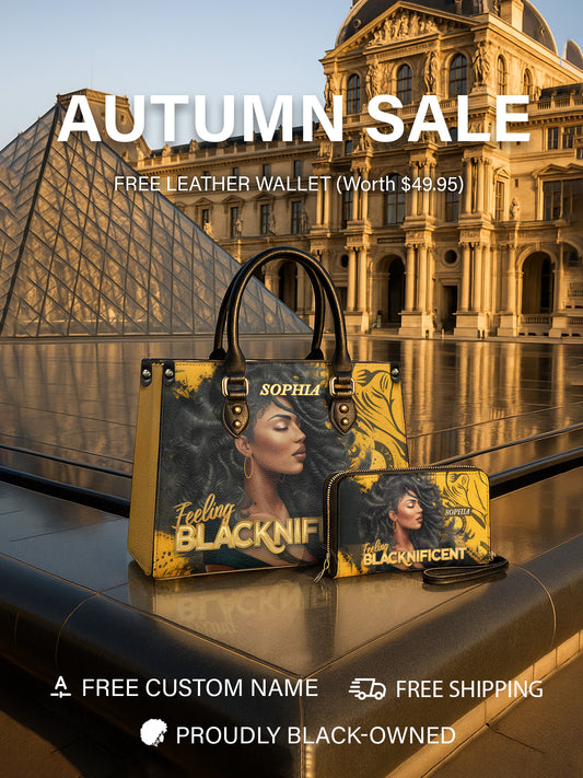 Melaniva Blacknificent Aura Leather Handbag Deal (FREE WALLET)
