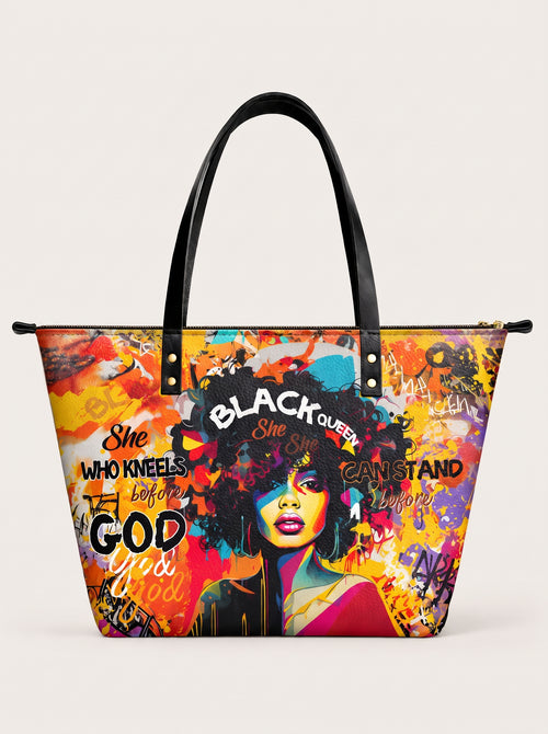 Melaniva Bold Crown Leather Tote Bag Deal (FREE WALLET)