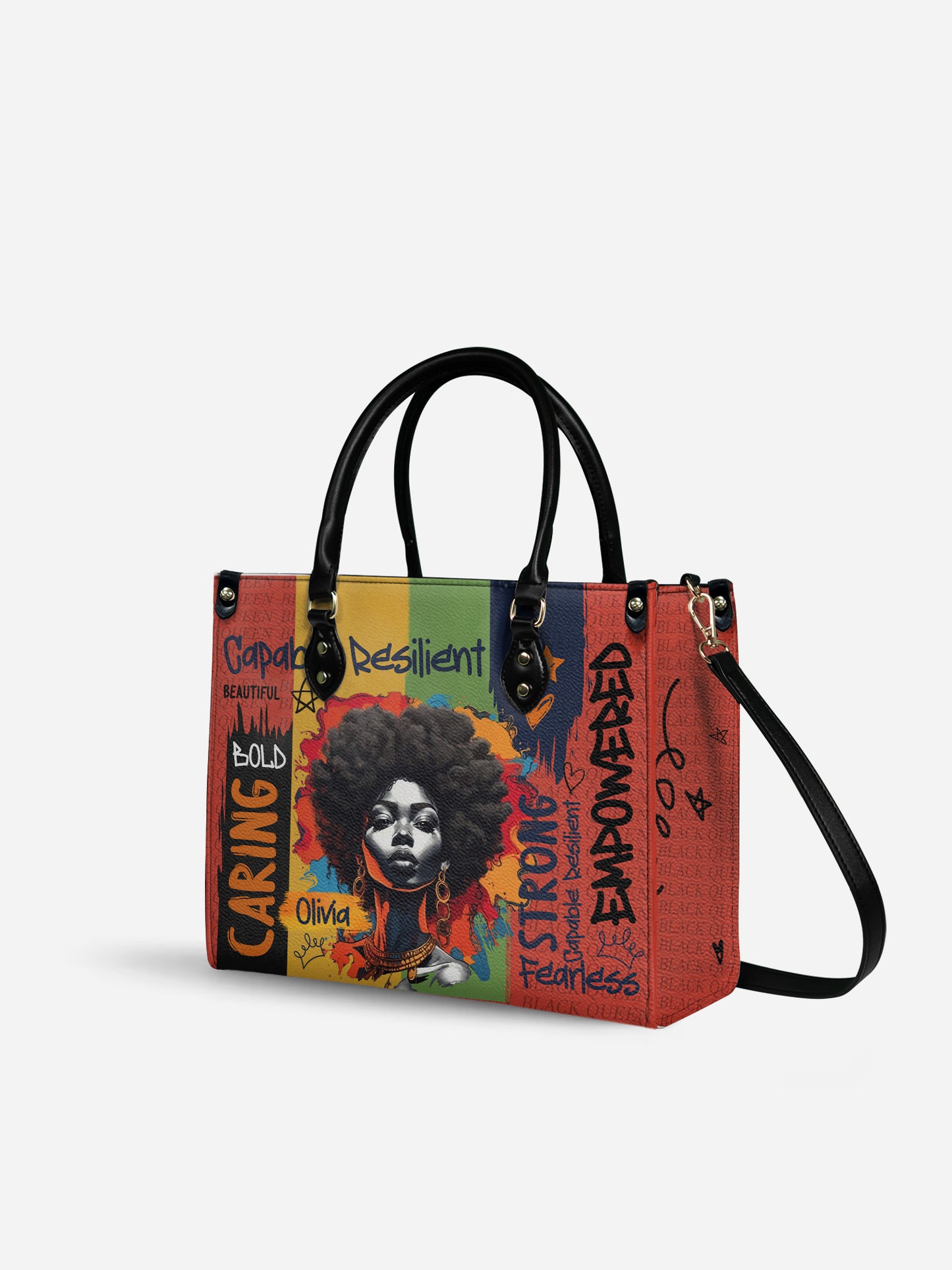 Melaniva Empowered Essence Red Leather Handbag Deal (FREE WALLET)