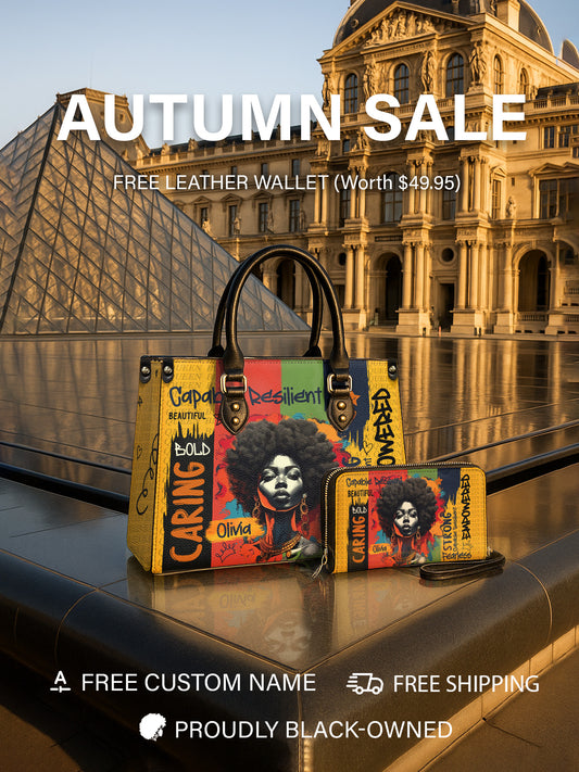 Melaniva Empowered Essence Yellow Leather Handbag Deal (FREE WALLET)