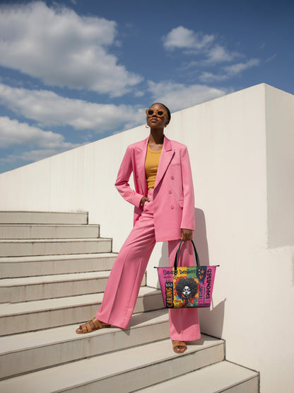 Melaniva "Empowered Essence Pink" Tote Bag The Lucky Bundle