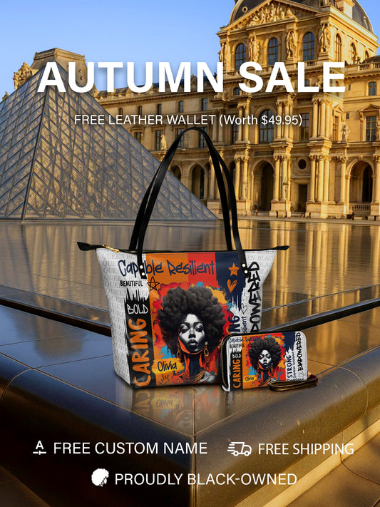 Melaniva Empowered Essence Leather Tote Bag Deal (FREE WALLET)