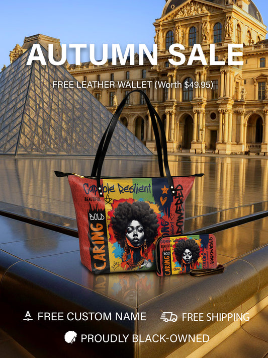 Melaniva Empowered Essence Red Leather Tote Bag Deal (FREE WALLET)