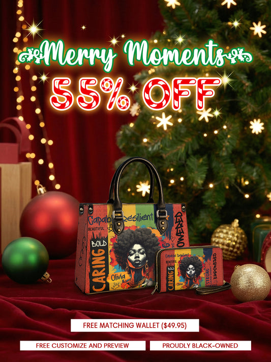 Melaniva Empowered Essence Red Leather Handbag Deal (FREE WALLET)