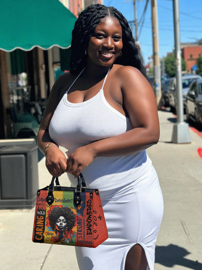 Melaniva Empowered Essence Red Leather Handbag Deal (FREE WALLET)