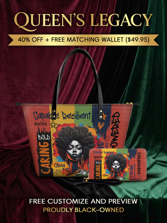 Melaniva Empowered Essence Red Leather Tote Bag Deal (FREE WALLET) - Melaniva