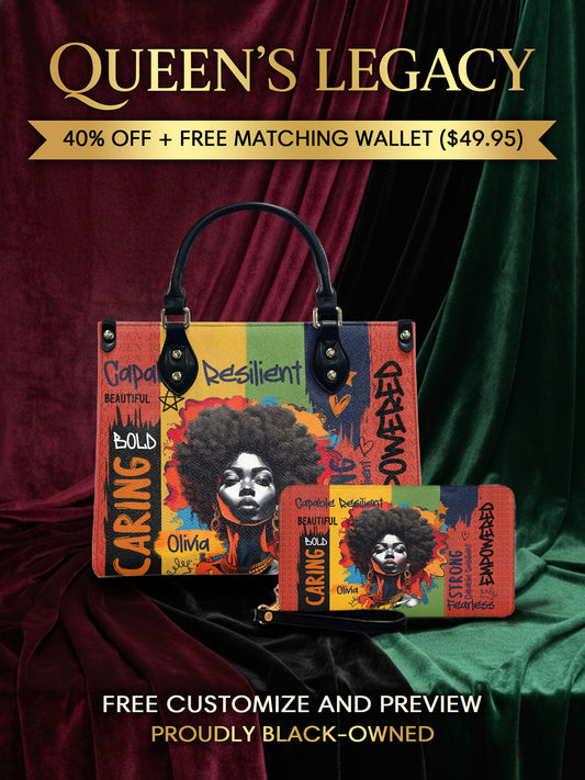 Melaniva Empowered Essence Red Leather Handbag Deal (FREE WALLET) - Melaniva