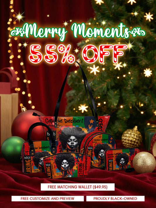 Melaniva "Shea Butter & Gold" Tote Bag The Lucky Bundle