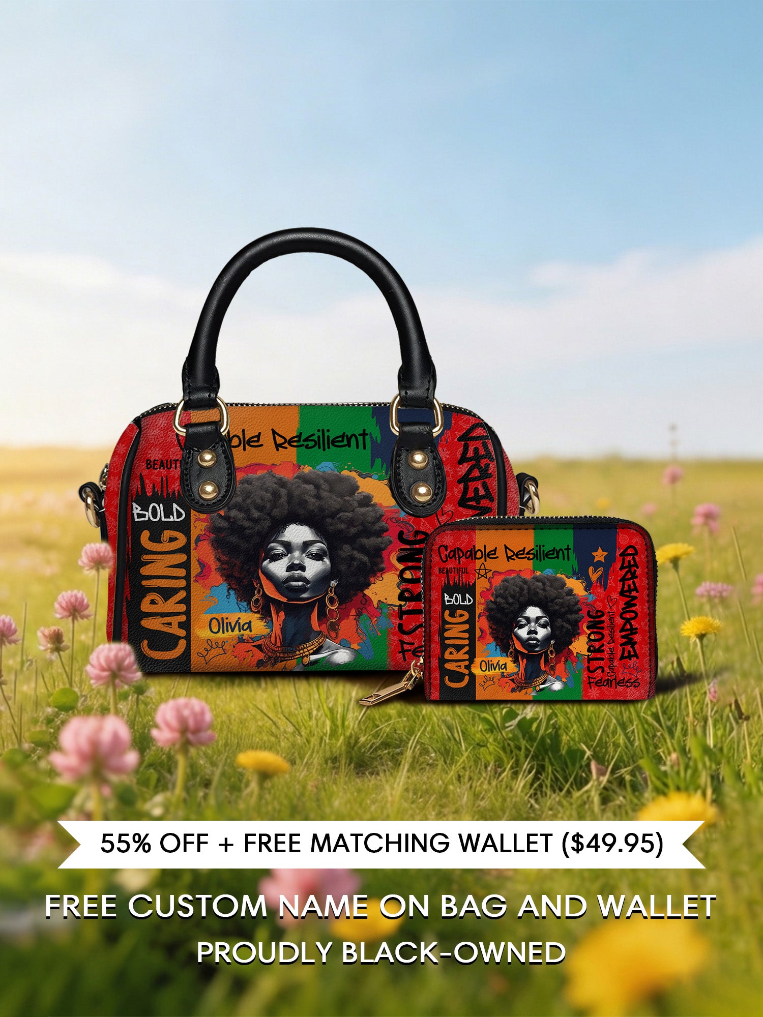 Melaniva Shea Butter & Gold Leather Mini Satchel Deal - Melaniva