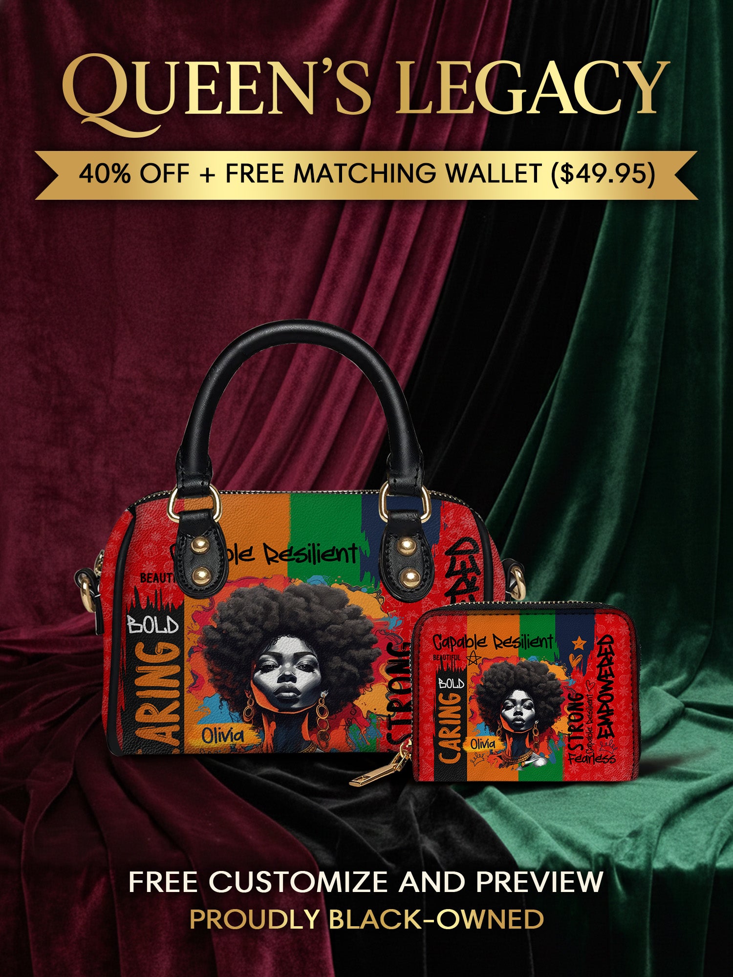 Melaniva Shea Butter & Gold Leather Mini Satchel Deal - Melaniva