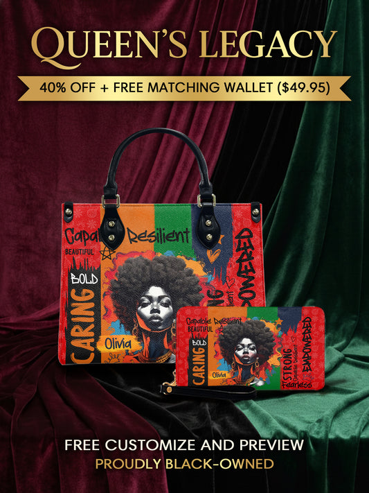 Melaniva Shea Butter & Gold Leather Handbag Deal - Melaniva