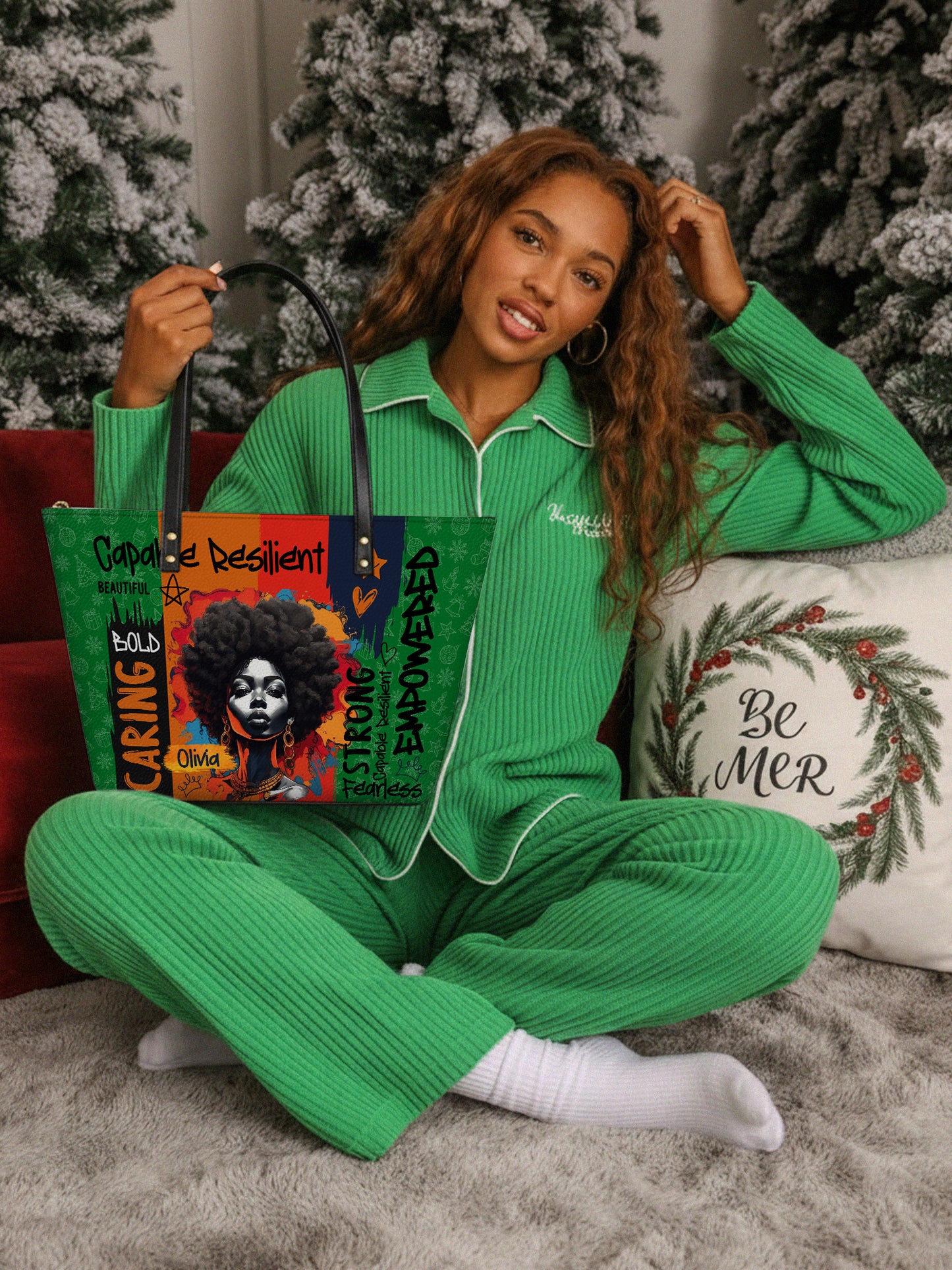 Melaniva "Savannah Bloom" Tote Bag The Perfect Trio