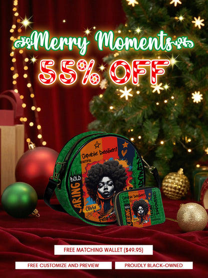 Melaniva Savannah Bloom Leather Circle Crossbag Deal