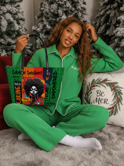 Melaniva Savannah Bloom Leather Tote Bag Deal - Melaniva