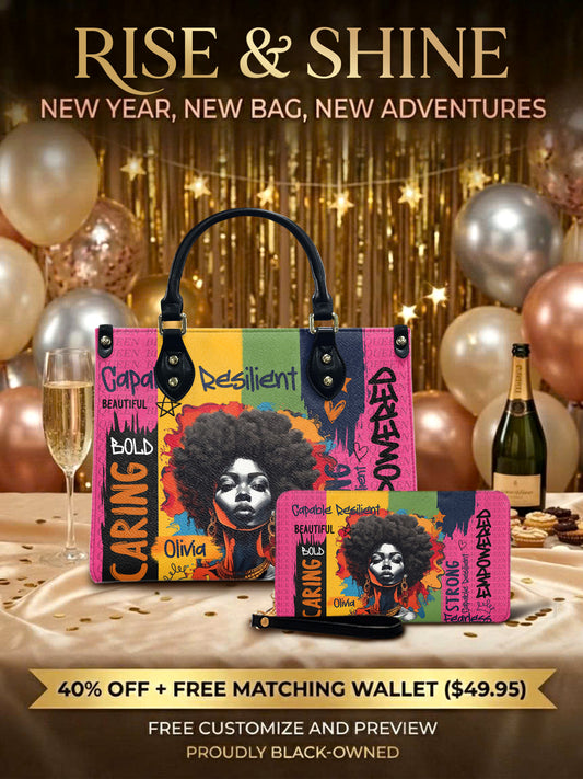 Melaniva Empowered Essence Pink Leather Handbag Deal (FREE WALLET)