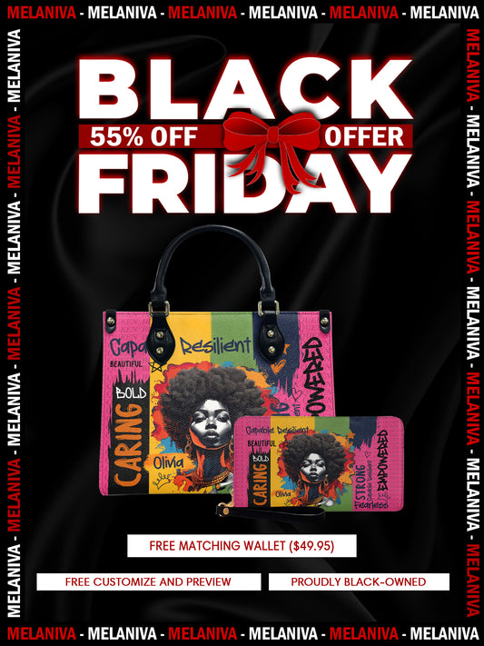 Melaniva Empowered Essence Pink Leather Handbag Deal (FREE WALLET)