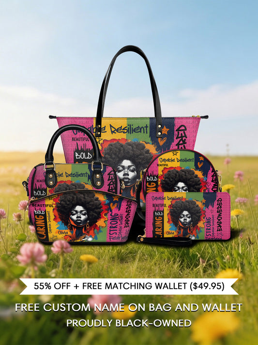 Melaniva "Empowered Essence Pink" Tote Bag The Lucky Bundle - Melaniva