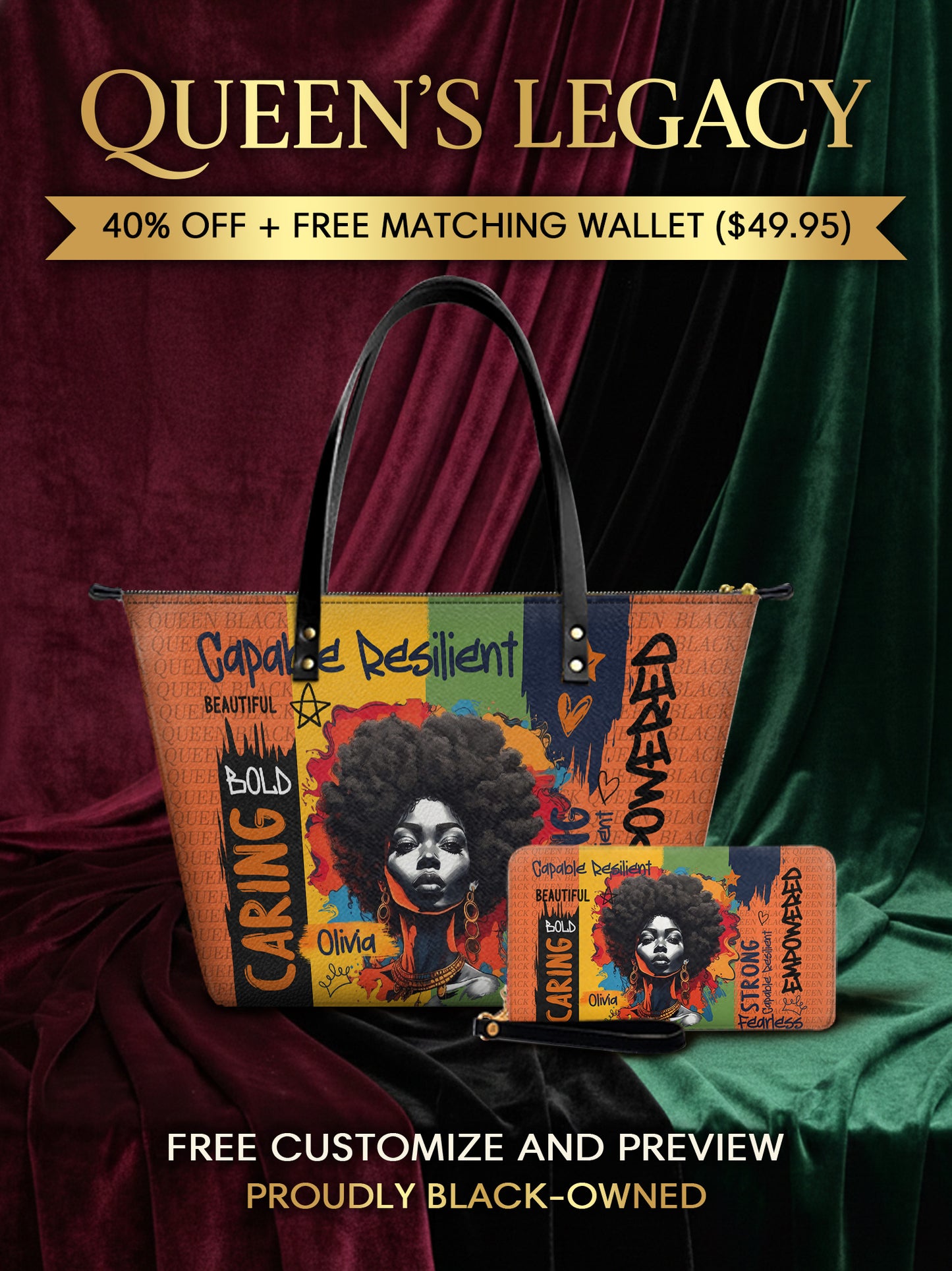 Melaniva Empowered Essence Orange Leather Tote Bag Deal - Melaniva