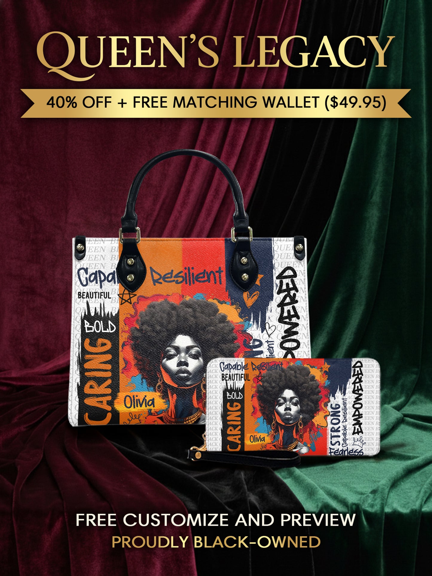 Melaniva Empowered Essence Leather Handbag Deal (FREE WALLET) - Melaniva