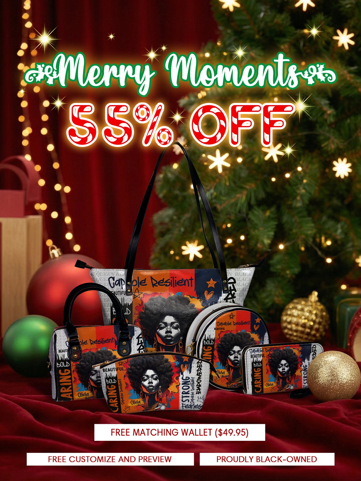 Melaniva "Empowered Essence" Tote Bag The Lucky Bundle