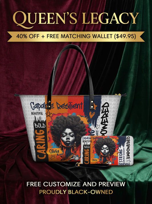 Melaniva Empowered Essence Leather Tote Bag Deal (FREE WALLET) - Melaniva