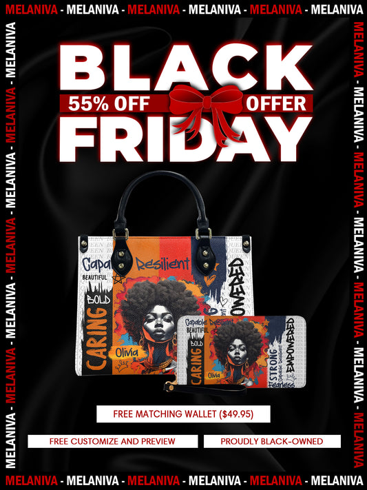 Melaniva Empowered Essence Leather Handbag Deal (FREE WALLET)