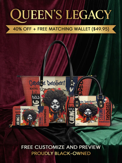 Melaniva "Bold Afro Power" Tote Bag The Perfect Trio - Melaniva
