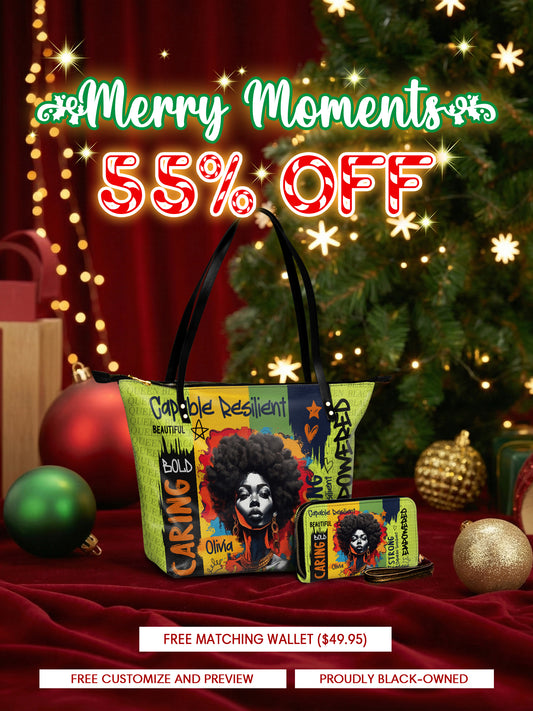 Melaniva Empowered Essence Lemon Lime Leather Tote Bag Deal