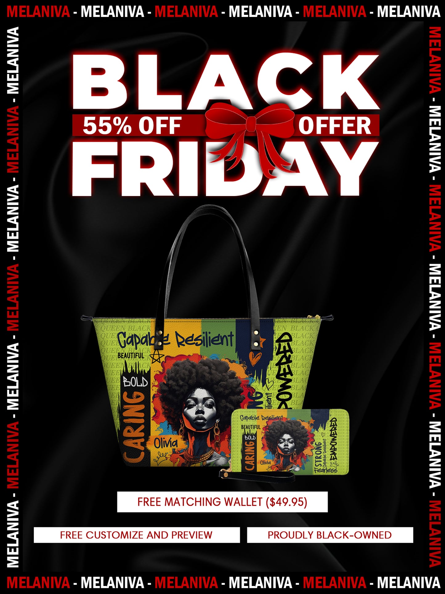 Melaniva Empowered Essence Lemon Lime Leather Tote Bag Deal