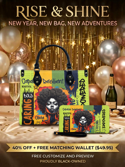 Melaniva Empowered Essence Lemon Lime Leather Handbag Deal