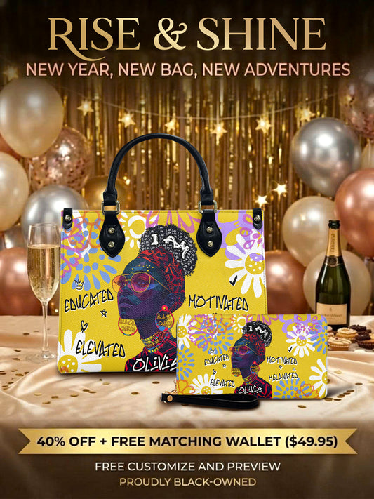 Melaniva I Am Elevated Leather Handbag Deal (FREE WALLET)