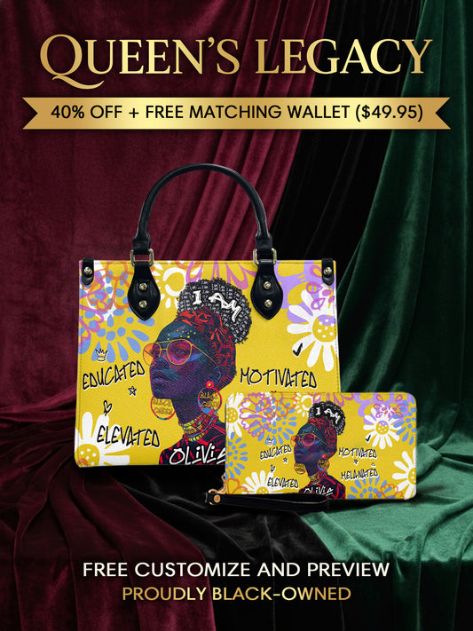 Melaniva I Am Elevated Leather Handbag Deal (FREE WALLET) - Melaniva