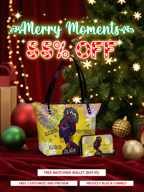 Melaniva I Am Elevated Leather Tote Bag Deal (FREE WALLET)