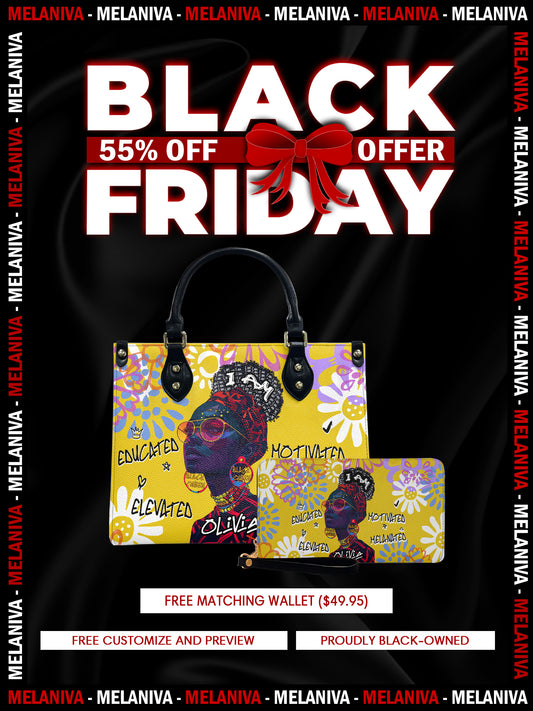 Melaniva I Am Elevated Leather Handbag Deal (FREE WALLET)