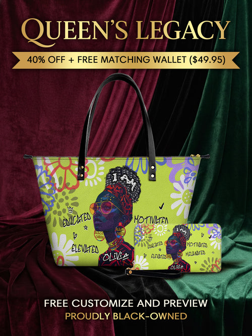 Melaniva I Am Elevated - Lemon Lime Leather Tote Bag Deal (FREE WALLET) - Melaniva