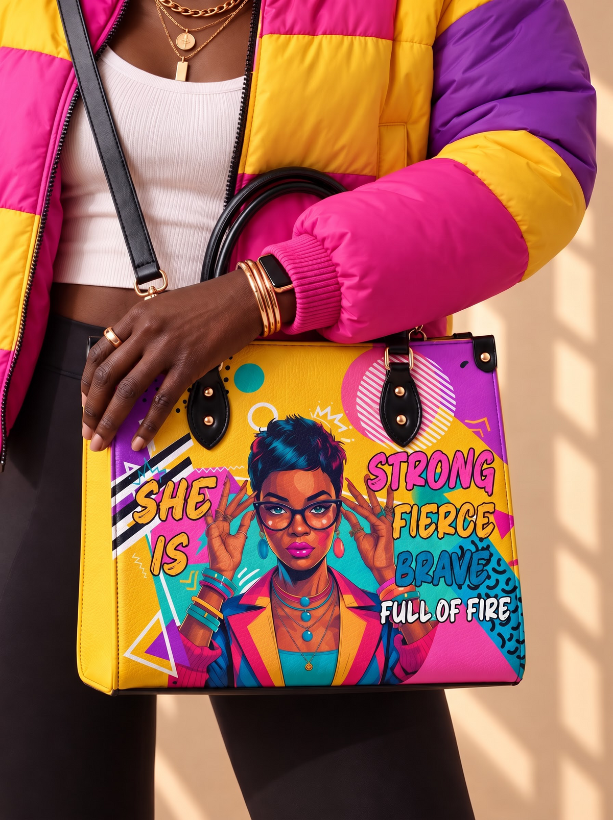 Melaniva Retro Pop Diva Leather Handbag Deal (FREE WALLET)