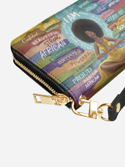 Melaniva I AM Aura Leather Wallet
