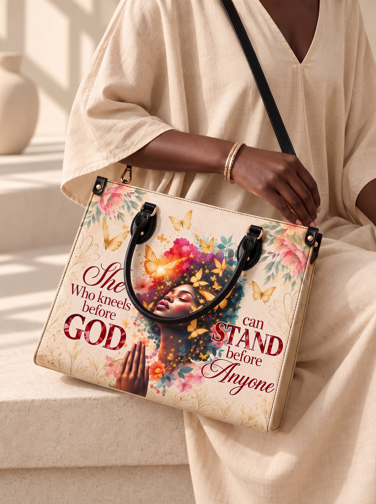 Melaniva Power of Prayer Leather Handbag Deal