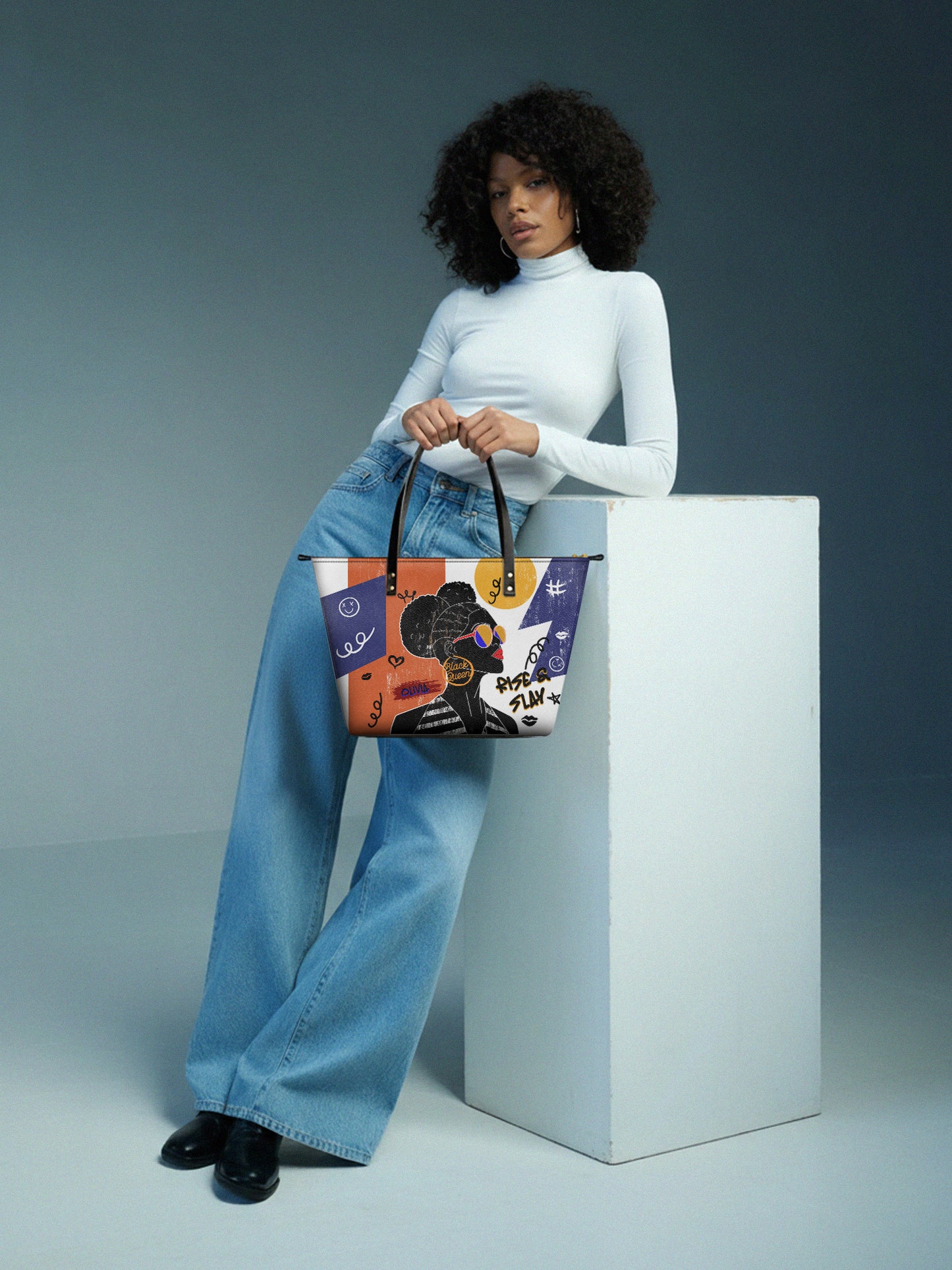 Melaniva Rise & Slay Satchel  Leather Tote Bag Deal (FREE WALLET)