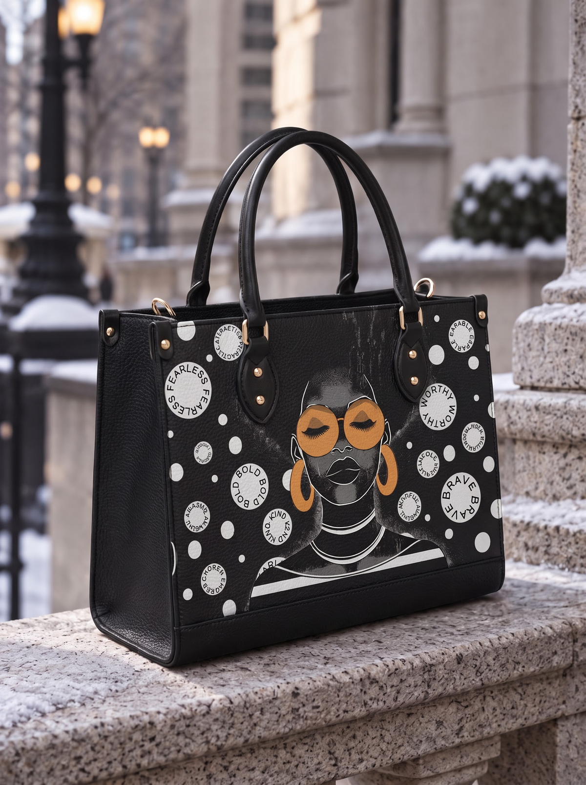 Melaniva Circle of Strength Leather Handbag Deal (FREE WALLET)