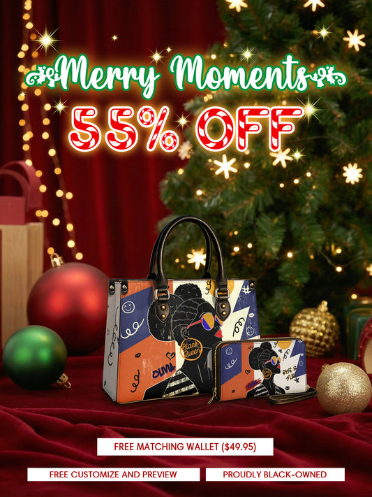 Melaniva Rise & Slay Satchel Leather Handbag Deal (FREE WALLET)