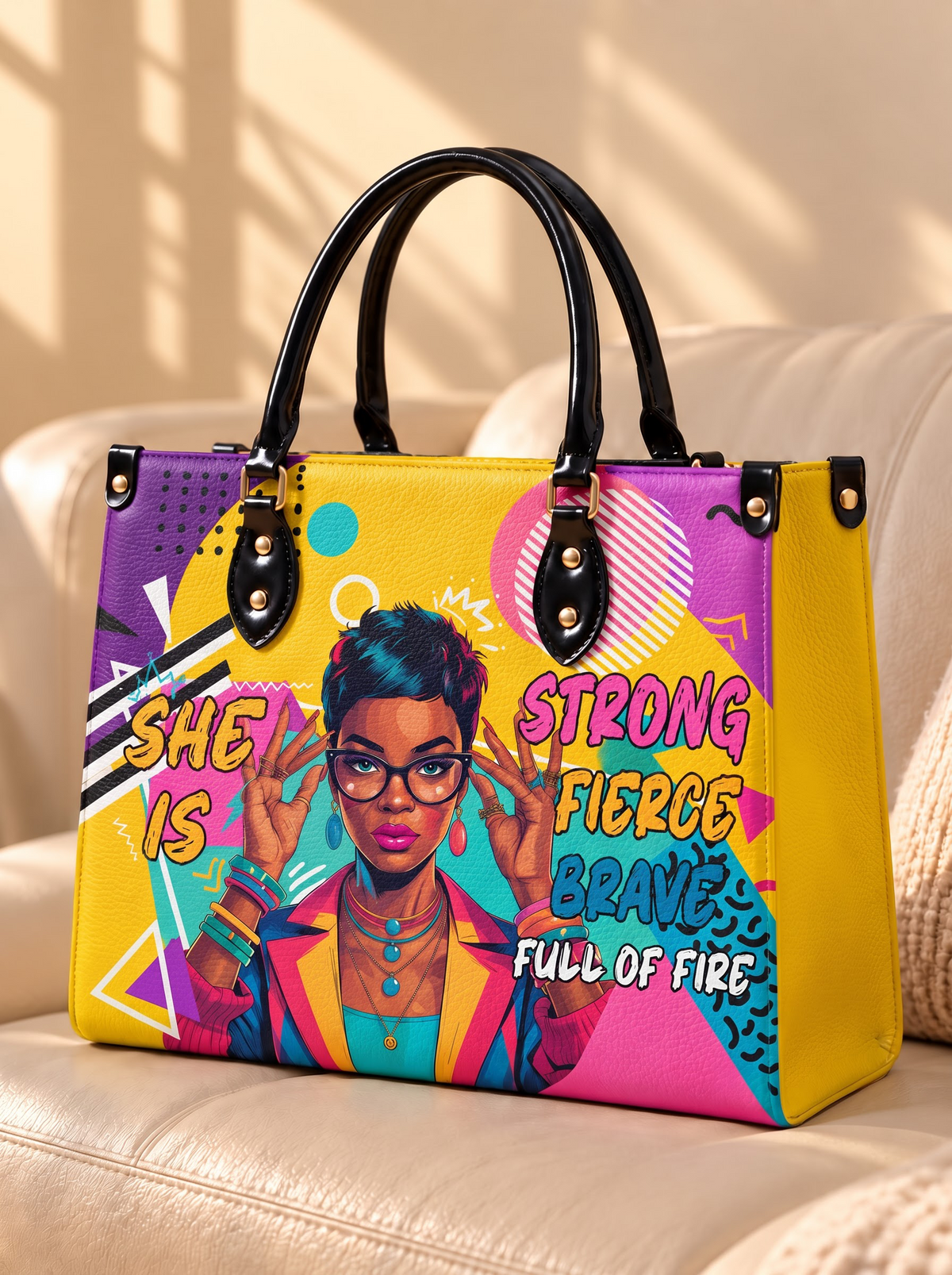 Melaniva Retro Pop Diva Leather Handbag Deal (FREE WALLET)
