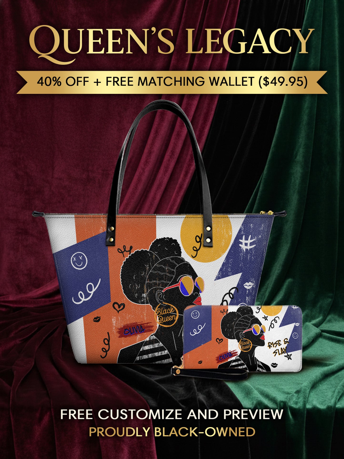 Melaniva Rise & Slay Satchel  Leather Tote Bag Deal (FREE WALLET) - Melaniva