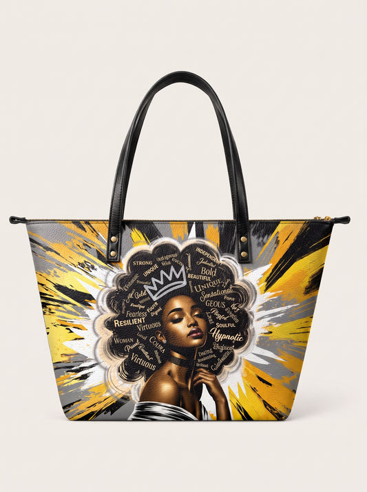 Melaniva Solar Halo Leather Tote Bag Deal (FREE WALLET)