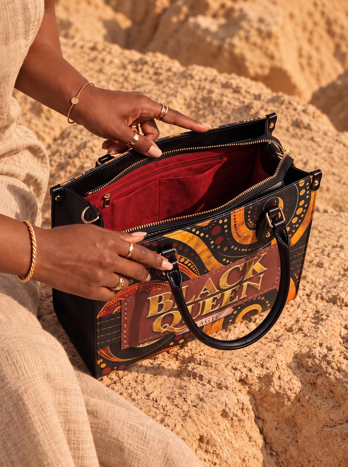 Melaniva Enchanted Queen Leather Handbag Deal (FREE WALLET)