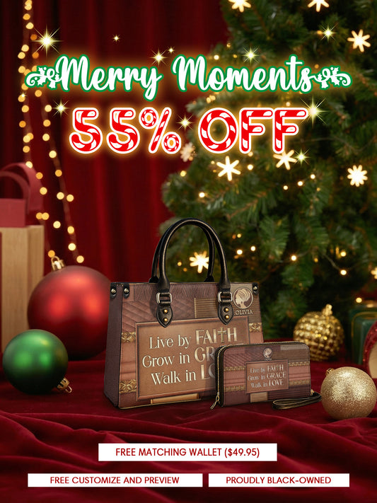 Melaniva Faith & Grace Leather Handbag Deal (FREE WALLET)