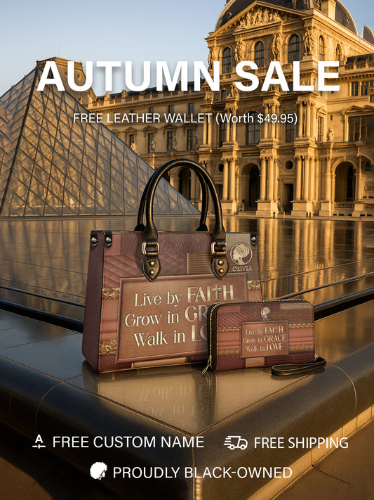 Melaniva Faith & Grace Leather Handbag Deal (FREE WALLET)