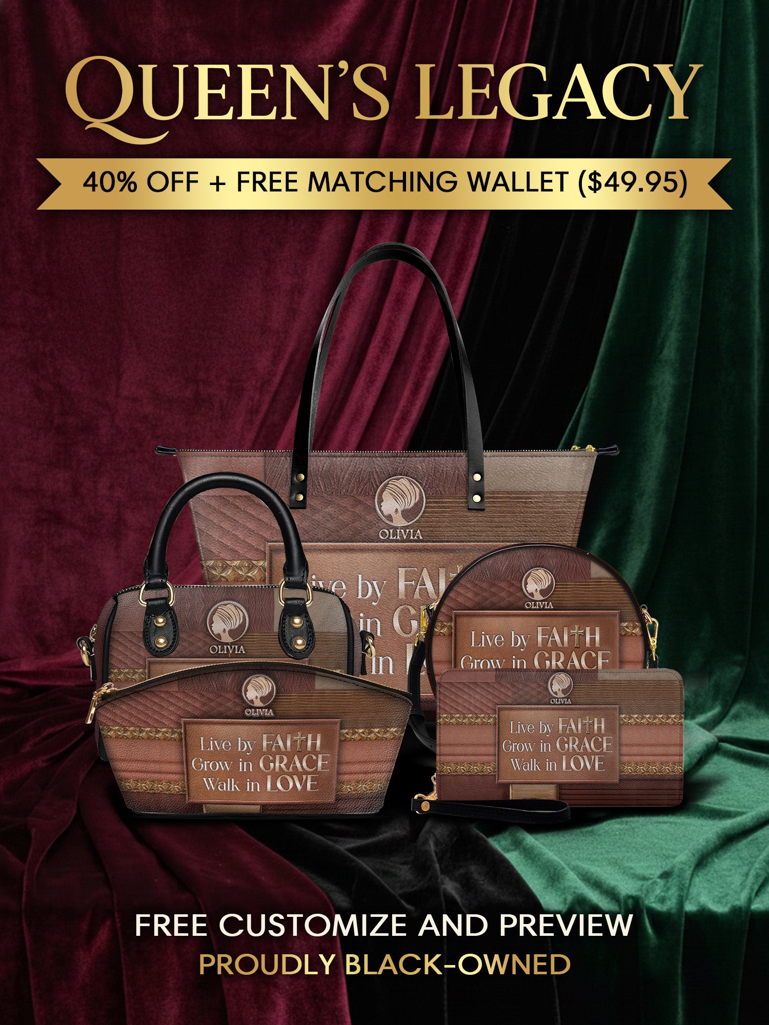 Melaniva "Faith & Grace" Tote Bag The Lucky Bundle - Melaniva