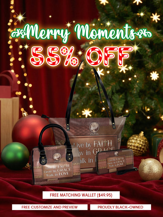 Melaniva "Faith & Grace" Tote Bag The Perfect Trio